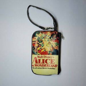 Disney Alice in Wonderland Black Nylon Purse Small Handbag / Wristlet